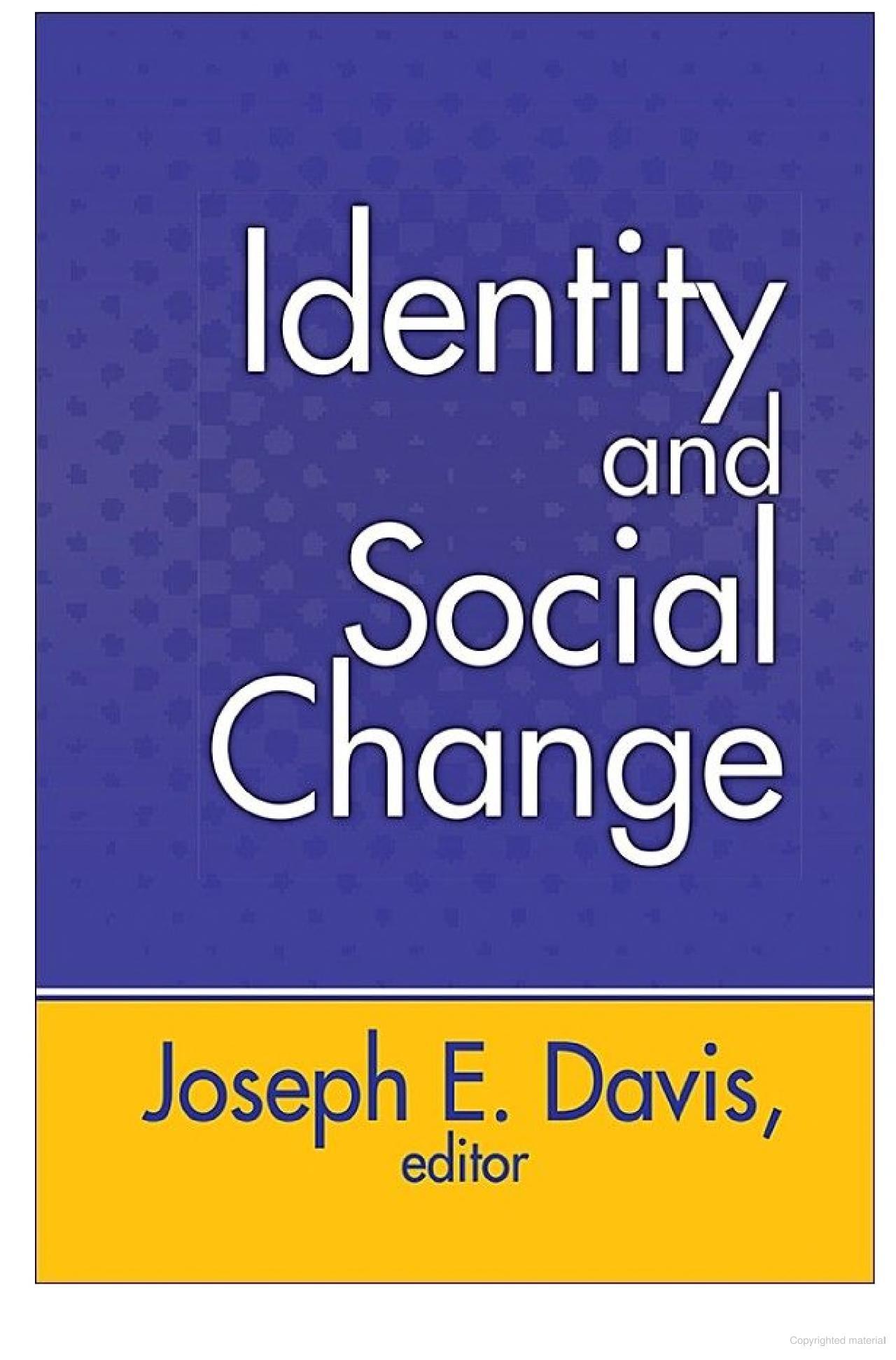 Identity and Social Change